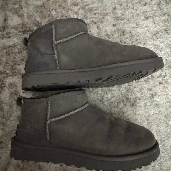 UGG Gray Ankle Boots - Picture 2 of 4